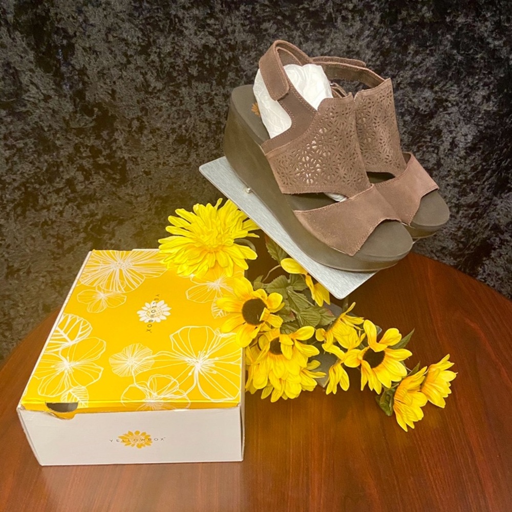 Beautiful brown Yellow Box sandals